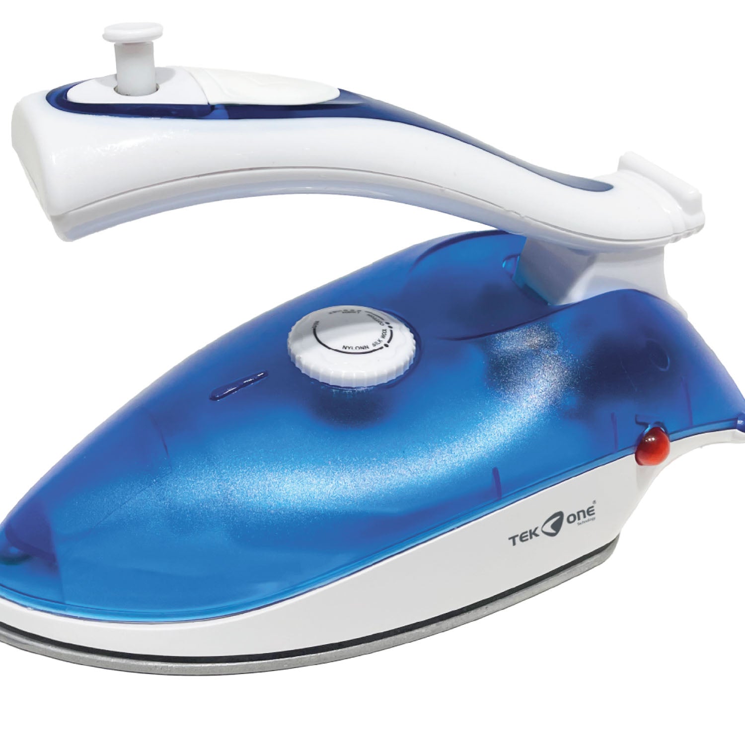 Ferro da Stiro a Vapore Pieghevole TekOne - Da Viaggio 800W blu