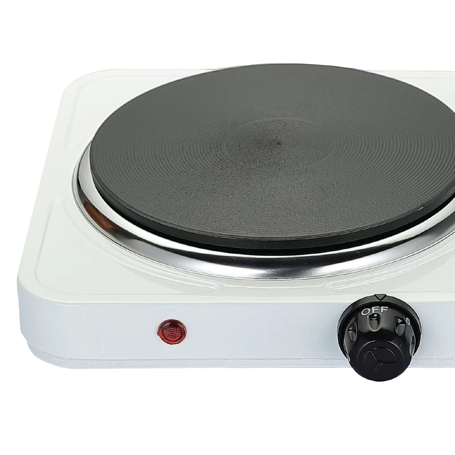 TekOne Fornello elettrico 1500W con piastra in ghisa da 185mm bianco